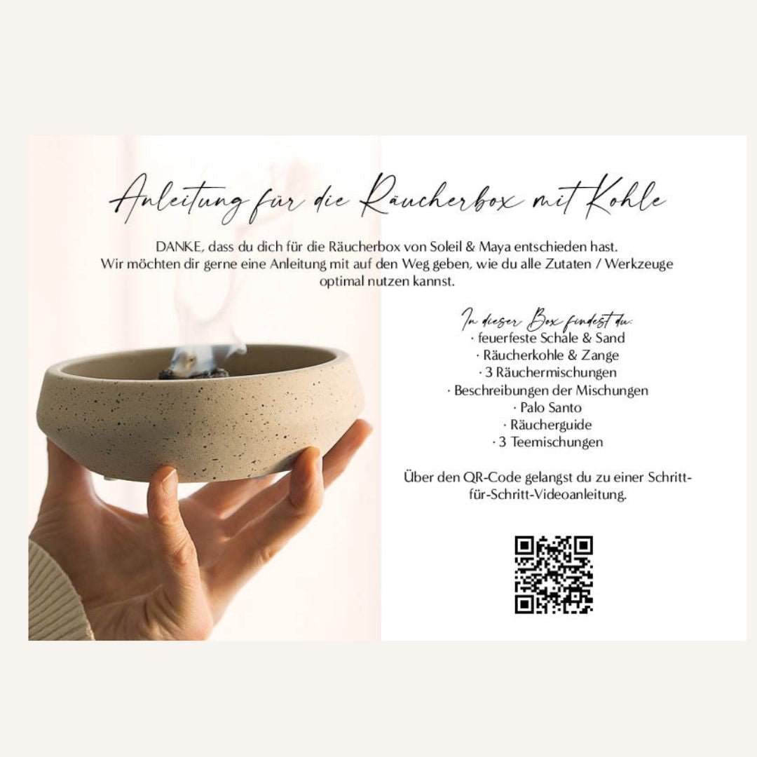 Energetische Hausreinigung - Räucherbox mit Kohle