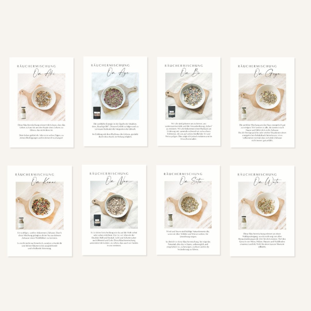Beschreibungen aller Räuchermischungen